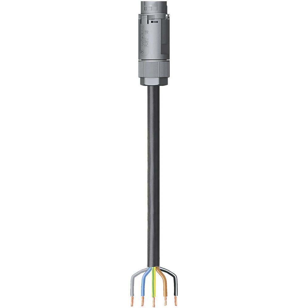Wieland RST Mini Series Cable Assembly, 5-Pole, Male, 1-Way, Cable Mount, 16A, IP66, IP68, IP69