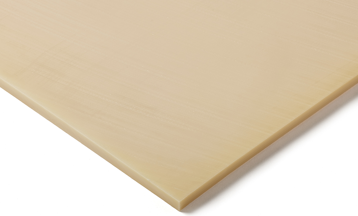 RS PRO Beige Polyoxymethylene Plastic Sheet, 610 mm x 305mm x 9.5 mm