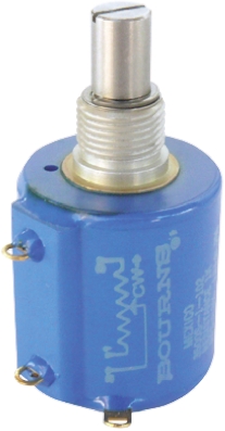 Bourns 3500 10 kΩ Rotary Potentiometer 10-Turns 2-Gang Panel Mount, 3500S-2-103L