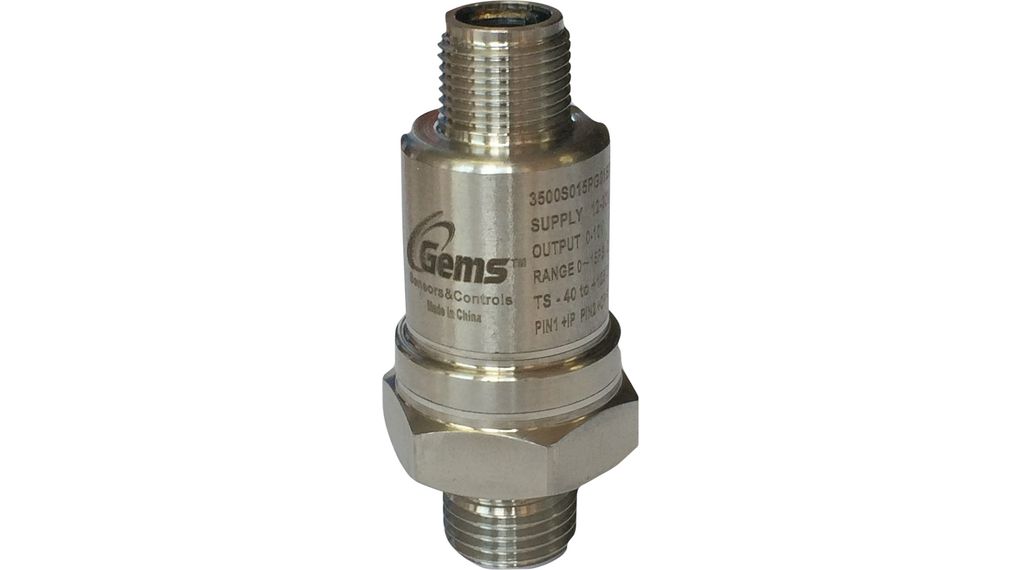 Gems 3500 Series Pressure Transmitter, Analogue Output 0 bar 1.6 bar, Gauge, Absolute Reading