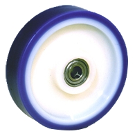 LAG Blue, White Polyurethane Trolley Wheel, 300 kg