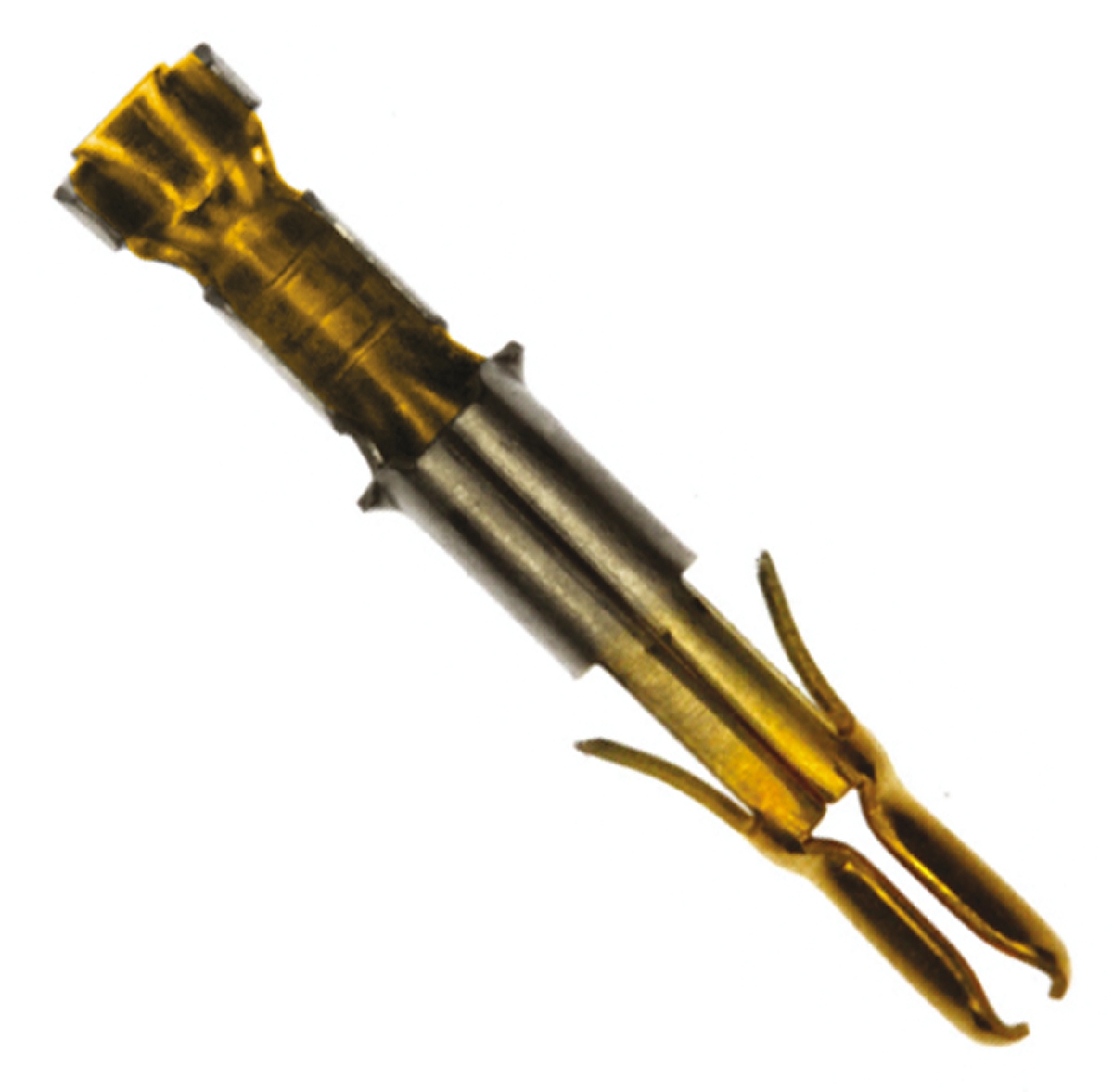 TE Connectivity Universal MATE-N-LOK Series Male Crimp Terminal, 24 AWG Min Crimp, 18 AWG Max