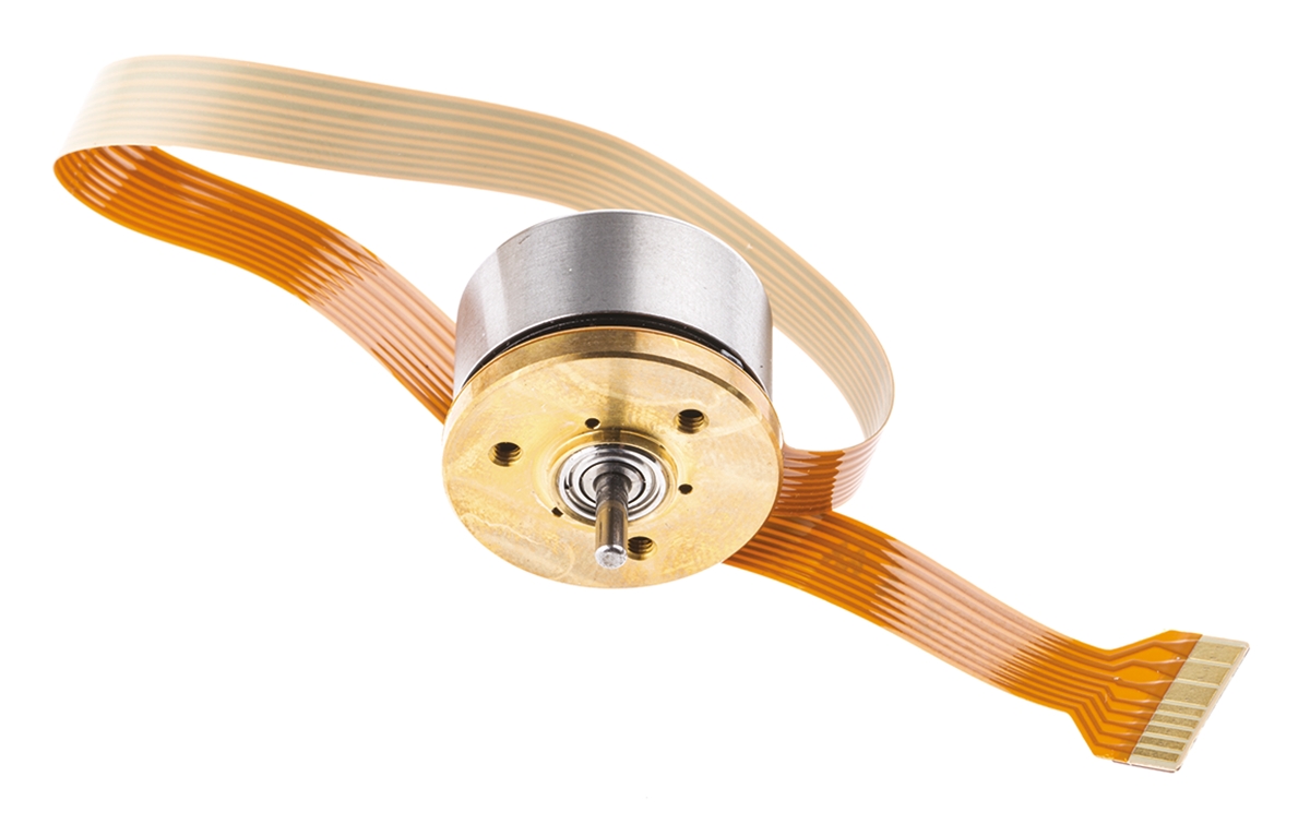 Maxon Flat DC Motor, 5 W, 12V dc, 7.5 mNm, 15000rpm, 20 mm Shaft Diameter