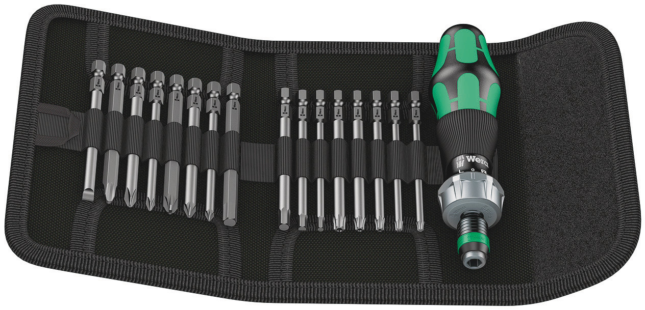 Wera Hexagon, Square, Torx Hexagon; Hex-Plus; Slotted; Pozidriv; Phillips; Torx Ratchet Screwdriver & Bit Set