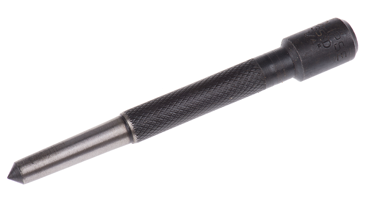 Eclipse 1-Piece Punch, Fine Machine Point Punch, 6.4mm Shank, 100 mm Overall