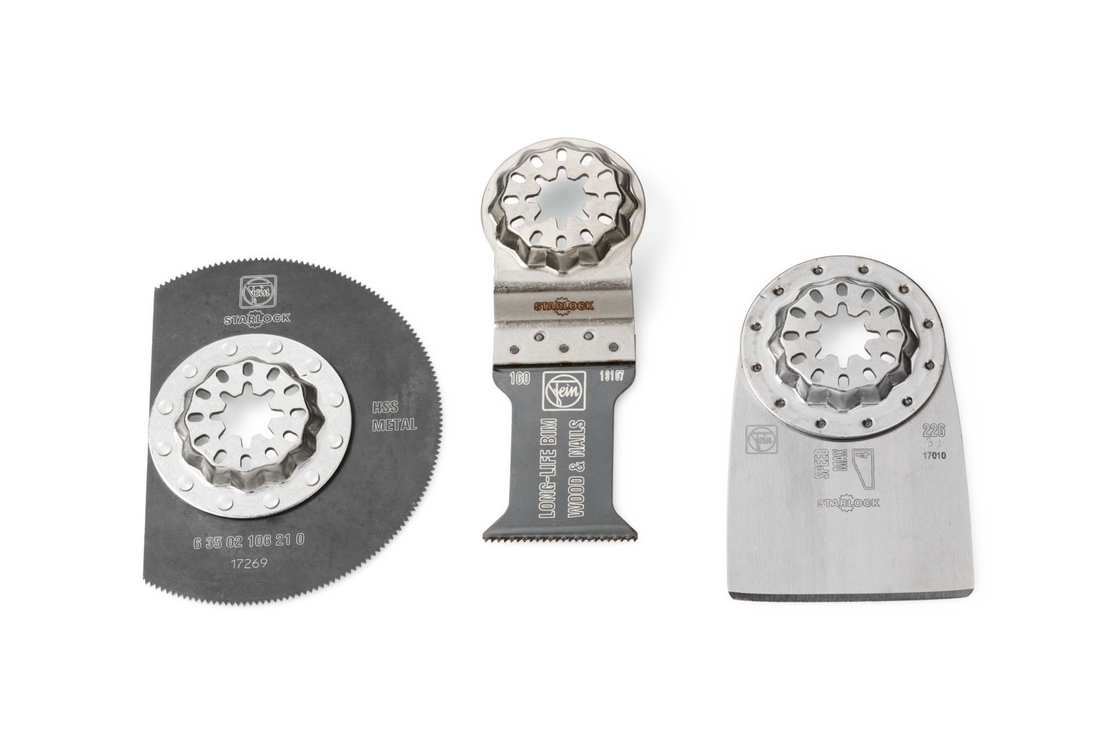 FEIN 3-Piece Starlock for use with Multitools with star lock mounting