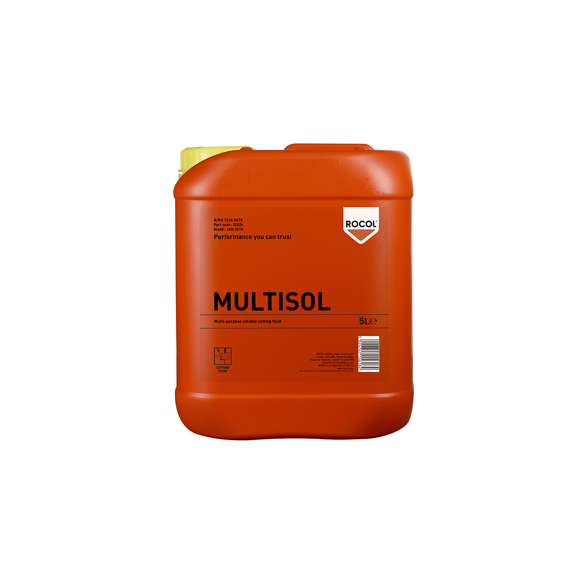 Rocol Rocol Multisol Cutting Fluid 5 L Bottle
