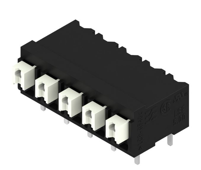Weidmuller LSF Series PCB Terminal Block, 5-Contact, 5mm Pitch, Surface Mount, 1-Row, Through Hole Termination