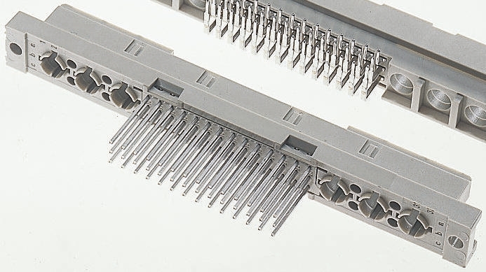 ERNI DIN 41612 48 Way 2.54 mm Pitch, Type C/2, Type Solder Class Class C2, 3 Row Female, Straight DIN 41612 Connector