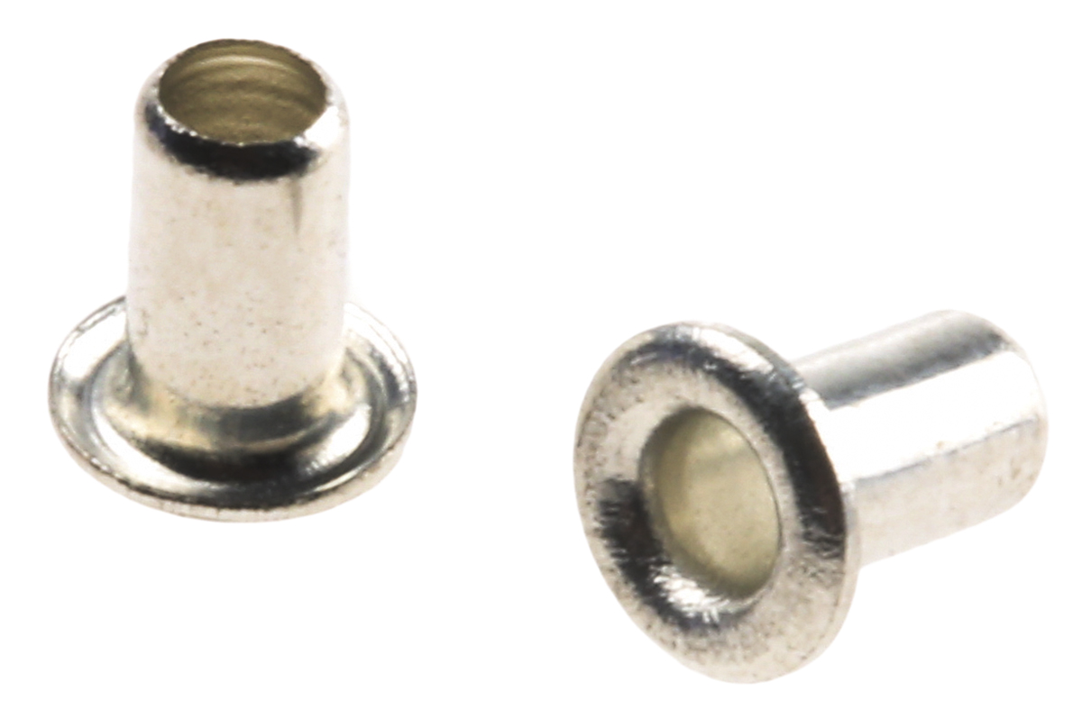 Keystone 35 Wide Roll Eyelet PCB Rivet for 2.4 mm Diameter, 4 mm Length