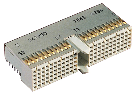 ERNI, ERmet 2 mm Pitch Hard Metric Type A Backplane Connector, Right Angle Female, 22 Column, 5 Row, 110 Way