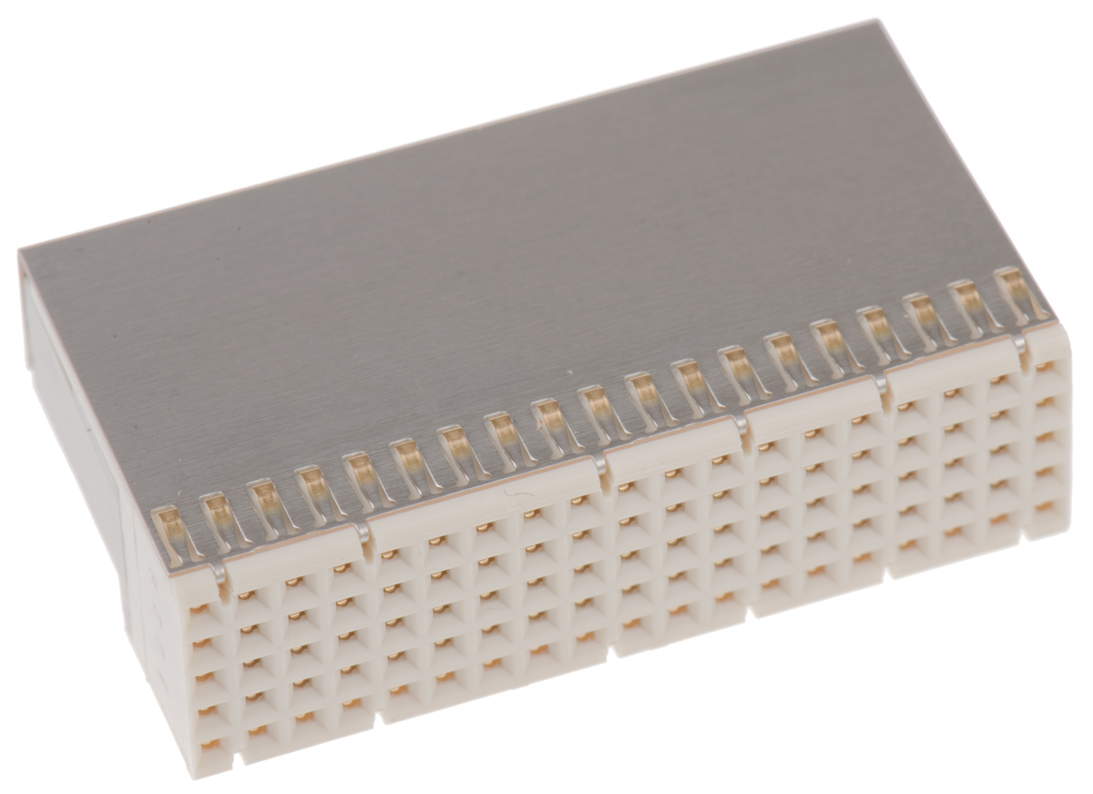 ERNI, ERmet 2 mm Pitch Hard Metric Backplane Connector, Right Angle Female, 19 Column, 5 Row, 95 Way
