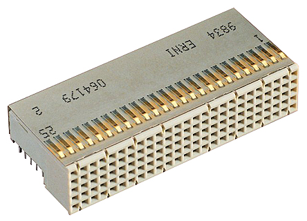 ERNI, ERmet 2 mm Pitch Hard Metric Backplane Connector, Right Angle Female, 22 Column, 5 Row, 110 Way
