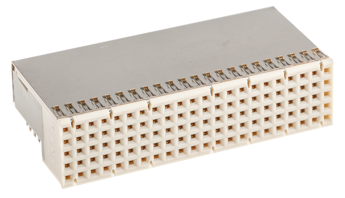 354148-5352152-1 ERNI, ERmet 2 mm Pitch Hard Metric Backplane Connector, Right Angle Female, 22 Column, 5 Row, 110 Way