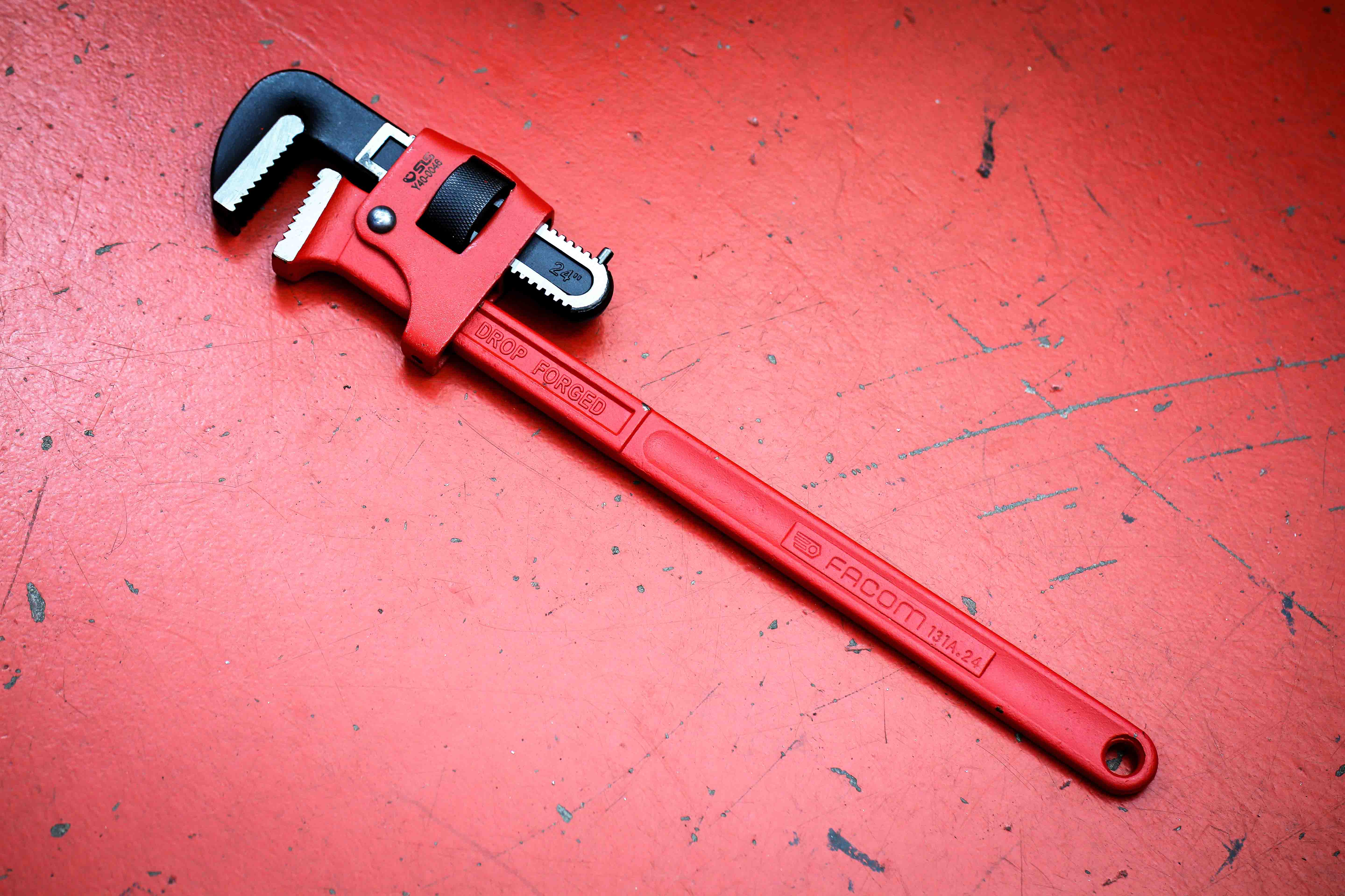 131a24sls Facom 131A.24SLS Pipe Wrench, 600 mm Overall