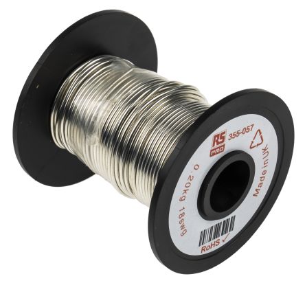 RS PRO  1.22 mm OD Tin  Copper Wire 20.2 m Reel