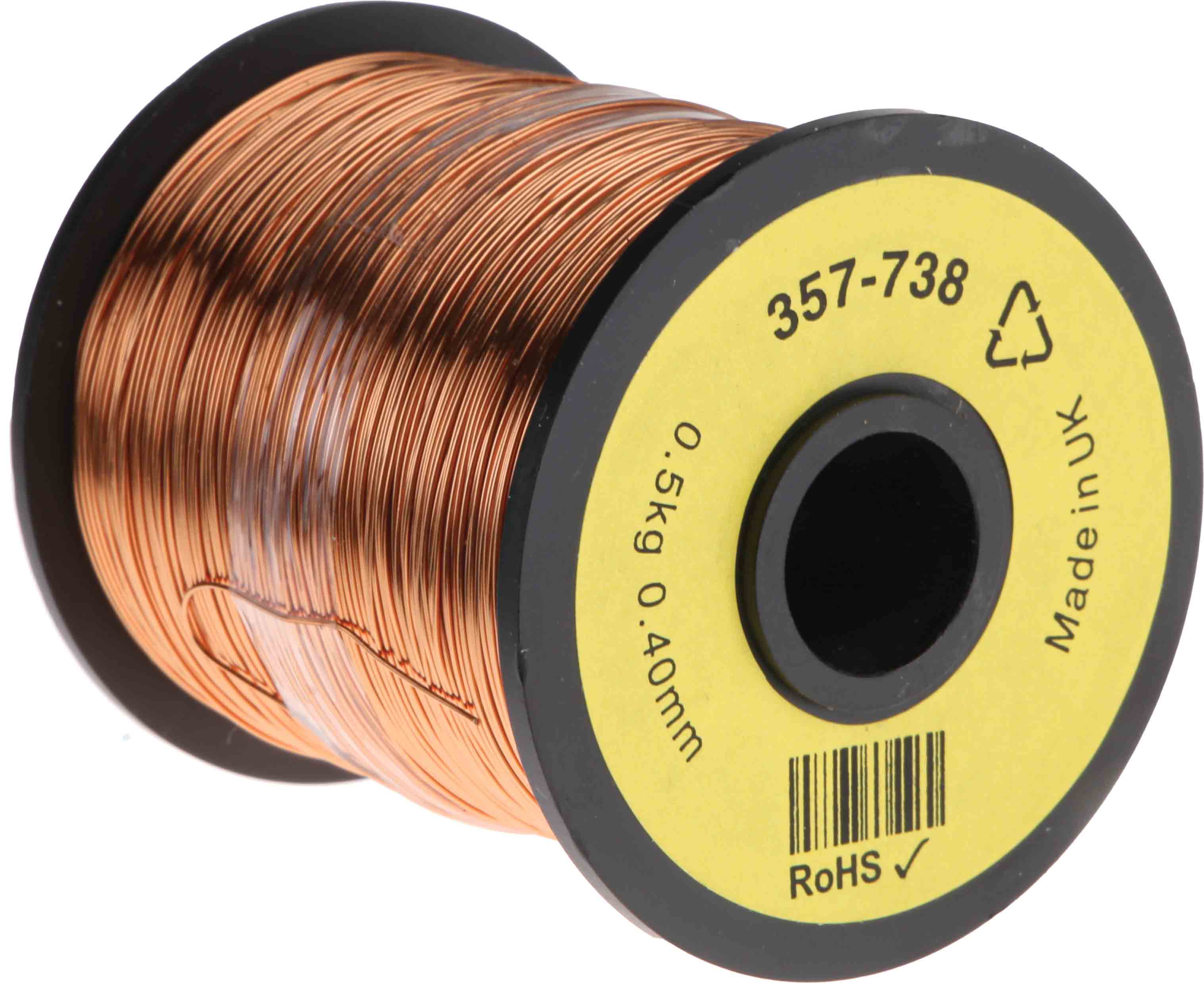 RS PRO  0.40 mm OD Enamelled  Copper Wire 0.13 mm² 400 m Reel