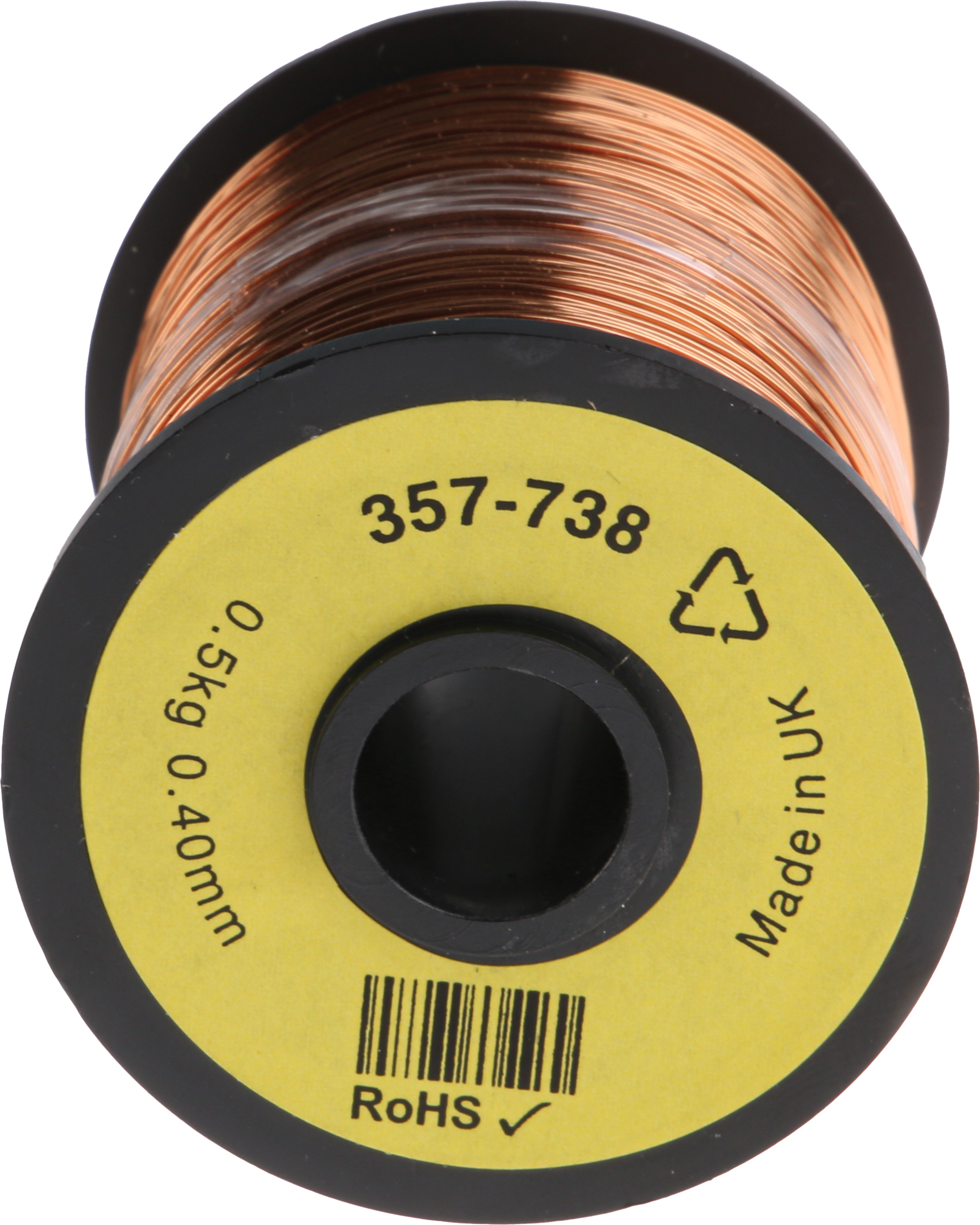 357-738 RS PRO  0.40 mm OD Enamelled  Copper Wire 0.13 mm² 400 m Reel