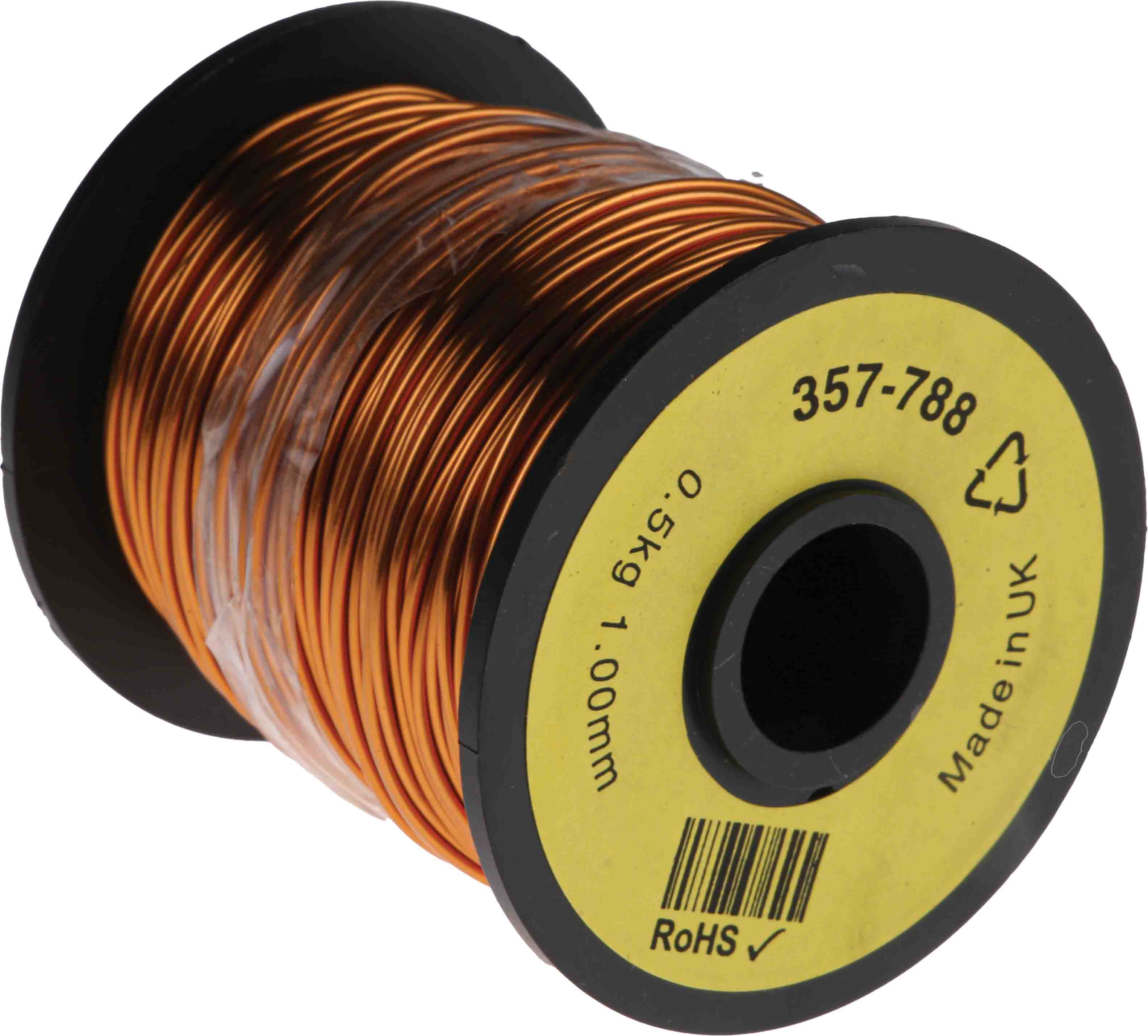 RS PRO  1.08 mm OD Enamelled  Copper Wire 1 mm 80 m Reel