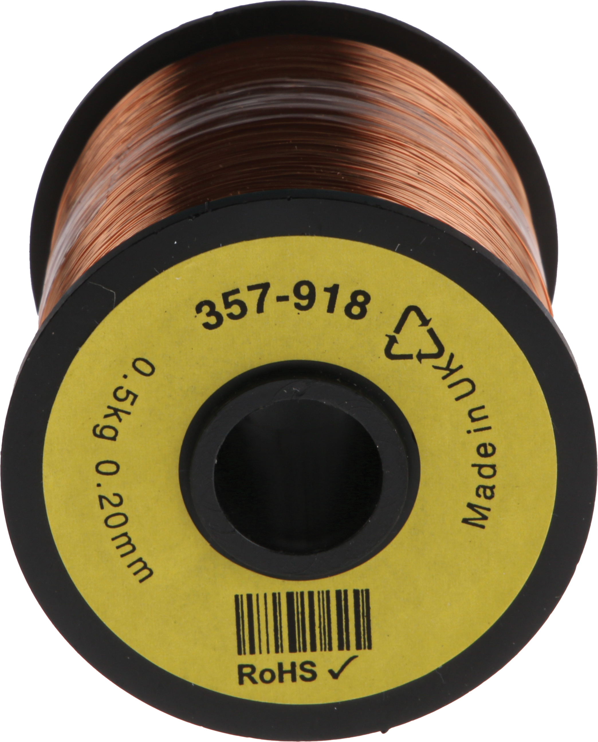 357-918 RS PRO  0.23 mm OD Enamelled  Copper Wire 0.2 mm 1600 m Reel