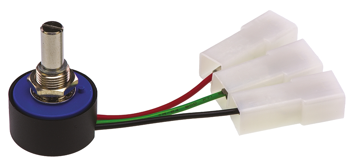 Vishay 357 2 kΩ Rotary Potentiometer 1-Gang Panel Mount, 357B0202MXB054506
