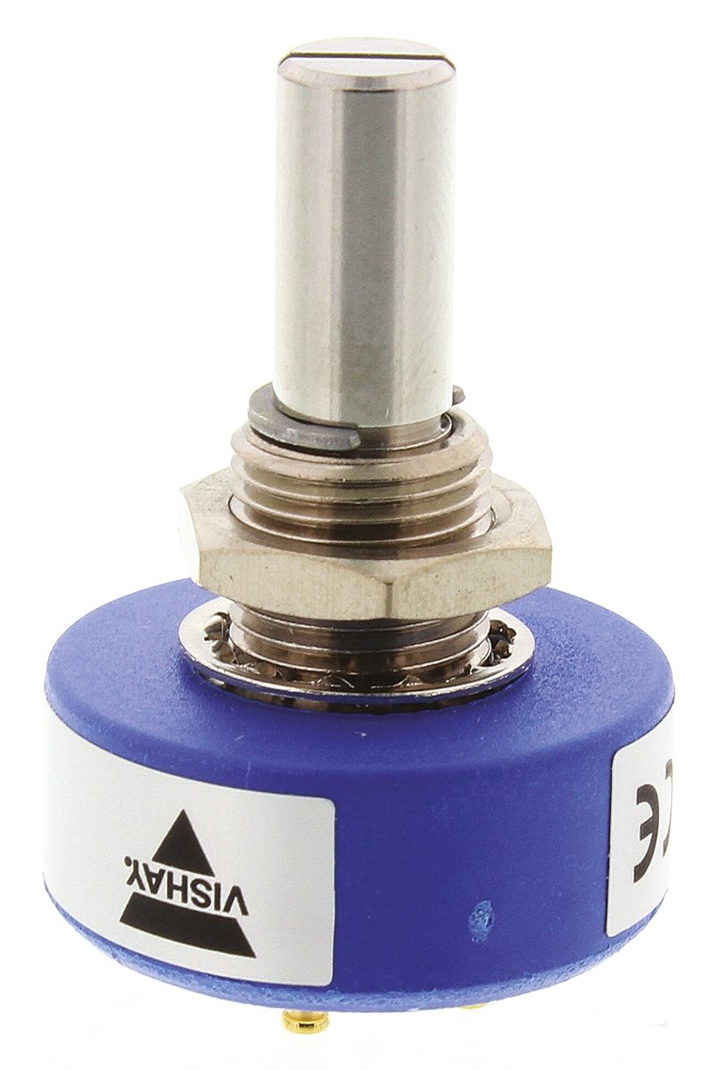 Vishay 357 2 kΩ Rotary Potentiometer 1-Turns 1-Gang Panel Mount, 357B2202MAB251S22