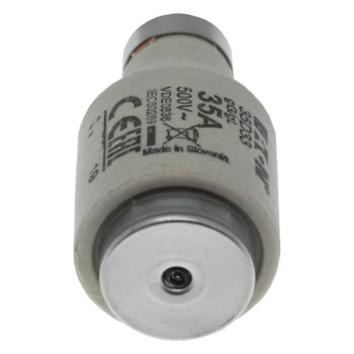 35d33 Eaton 35A D3 Bottle Fuse, E33 Thread Size, gG, 500V ac