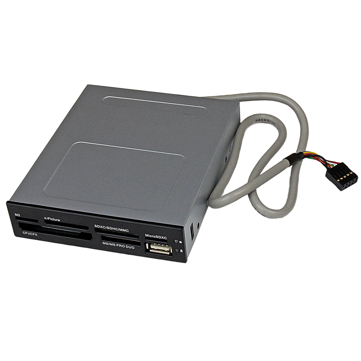 StarTech.com 7 Port Memory Card Reader USB 2.0 MicroSD, MS, MMC, MiniSD, MS PRO, MS PRO Duo, SD, Compact Flash, MS Duo,