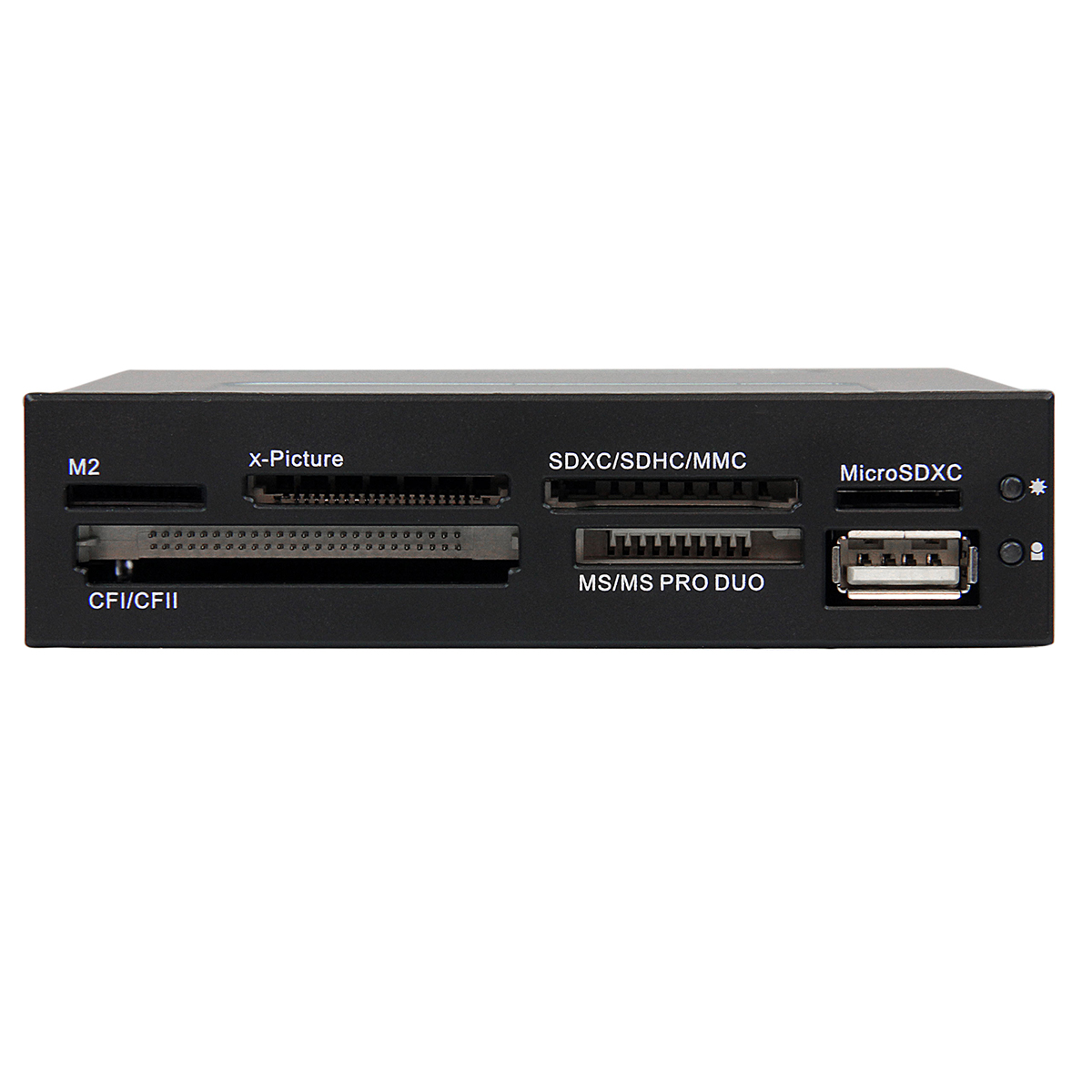 35fcreadbk3 StarTech.com 7 Port Memory Card Reader USB 2.0 MicroSD, MS, MMC, MiniSD, MS PRO, MS PRO Duo, SD, Compact Flash, MS Duo,