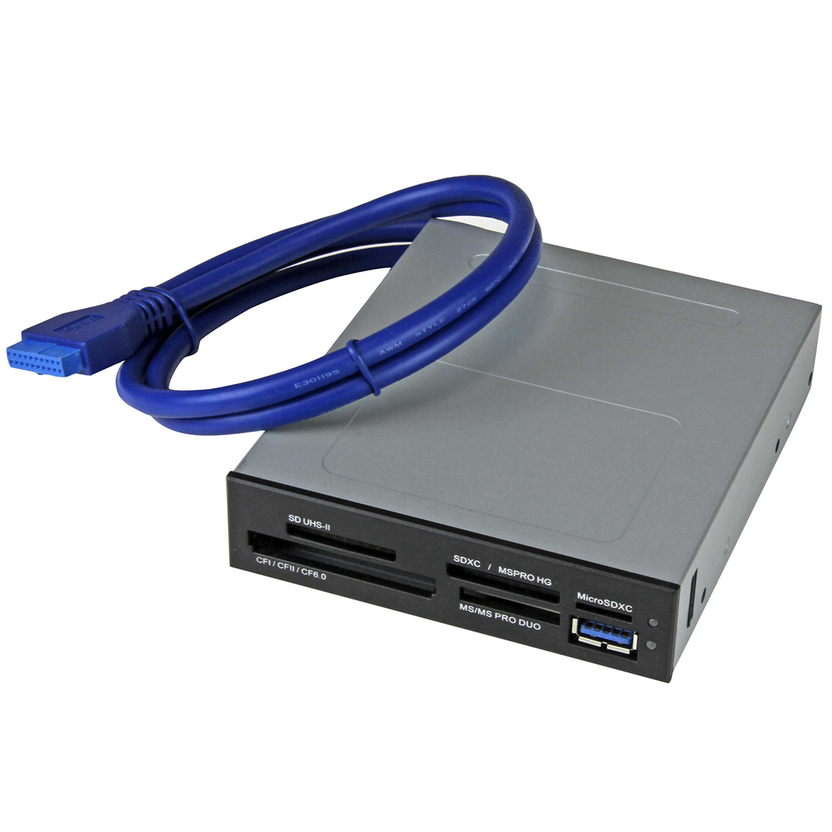 StarTech.com 6 Port Memory Card Reader USB 3.0 MicroSD, MS PRO, MS, MMC, MS Micro, MS PRO Duo, SD, MiniSD, MS Duo,