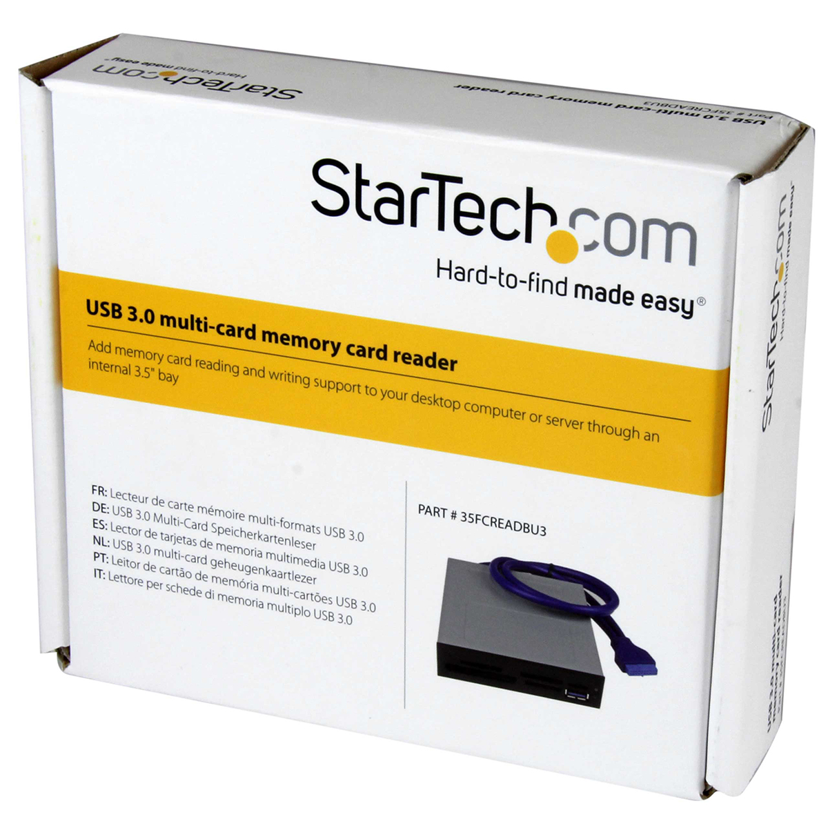35fcreadbu3 StarTech.com 6 Port Memory Card Reader USB 3.0 MicroSD, MS PRO, MS, MMC, MS Micro, MS PRO Duo, SD, MiniSD, MS Duo,