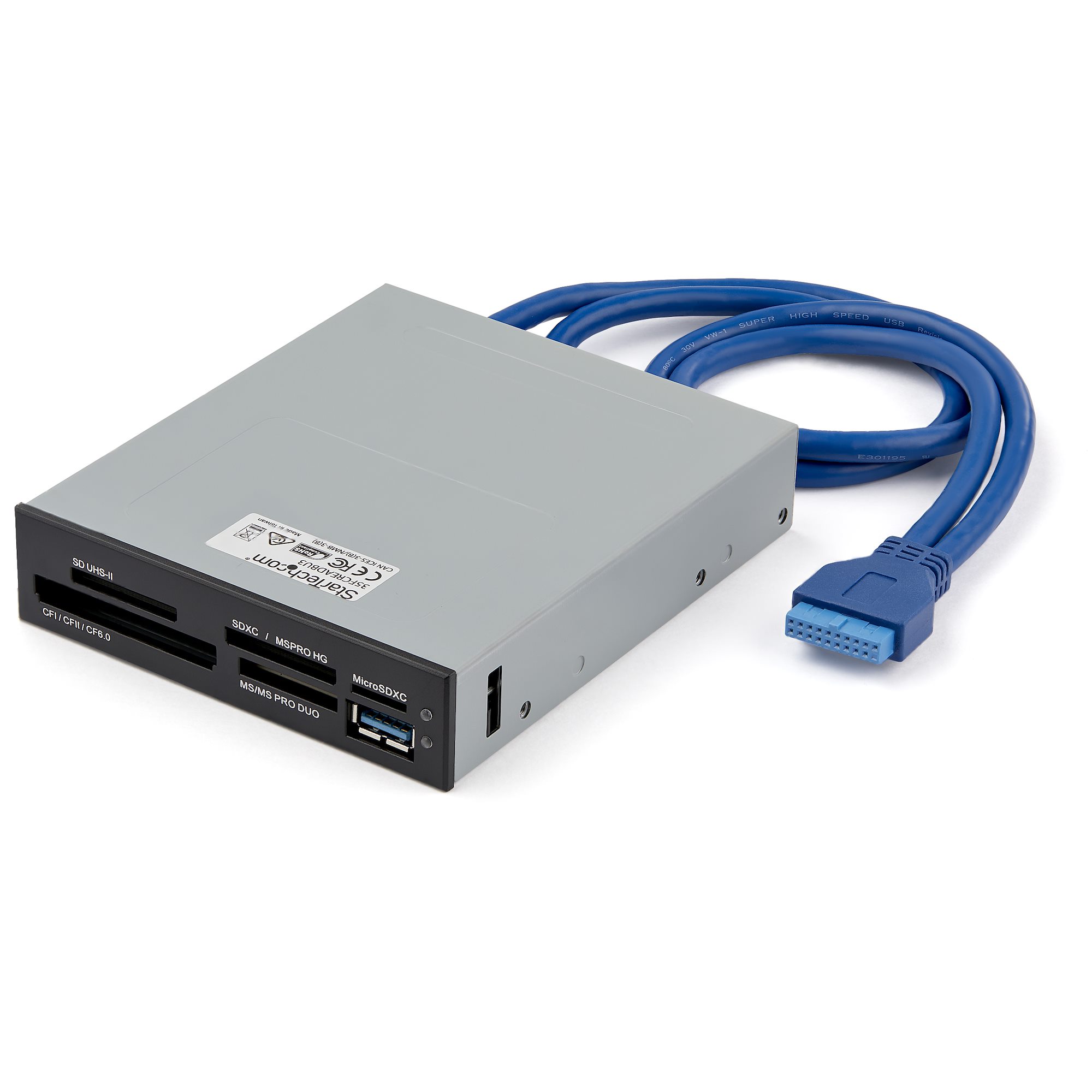 35fcreadbu3 StarTech.com 6 Port Memory Card Reader USB 3.0 MicroSD, MS PRO, MS, MMC, MS Micro, MS PRO Duo, SD, MiniSD, MS Duo,