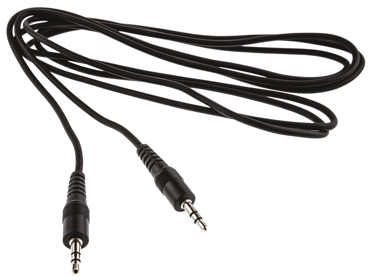 Switchcraft Male 3.5 mm Stereo Jack to Male 3.5 mm Stereo Jack Auxiliary Cable, Black, 1.8 m 35HR07235X