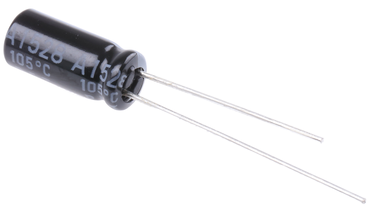 Rubycon 47 μF Capacitor 35V dc, Through Hole Radial Lead