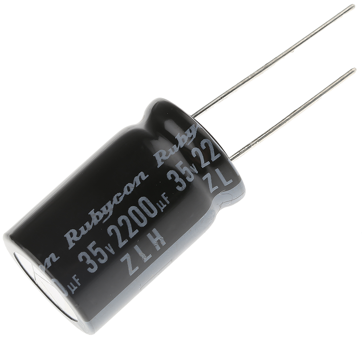 Rubycon 2200 μF Capacitor 35V dc, Radial, Through Hole - 35ZLH2200MEFC16X25