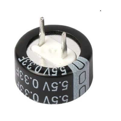 RS PRO 0.33 F Supercapacitor -20 to 80 % Tolerance, EDLC Goldcap 5.5V dc, Through Hole