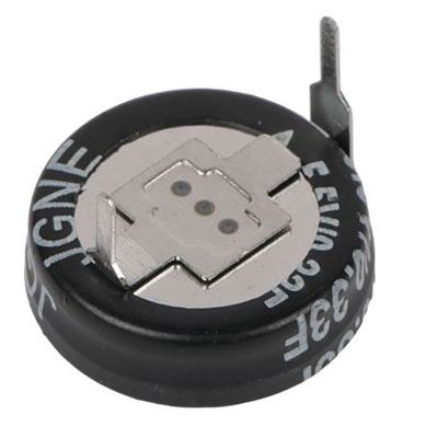 RS PRO 0.33 F Supercapacitor -20 to 80 % Tolerance, EDLC Goldcap 5.5V dc, Through Hole