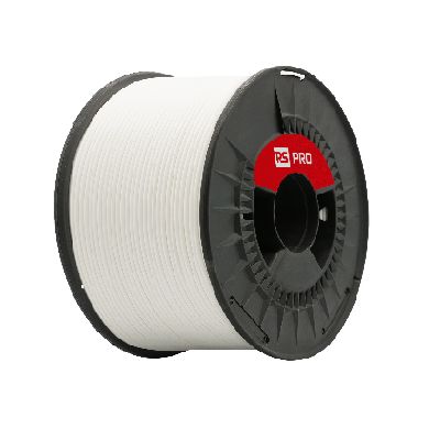 RS PRO 2.85 mm White PLA 3D Printer Filament, 1 kg