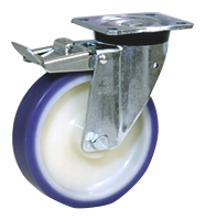 LAG Braked Swivel Castor, 300 kg Capacity, 125 mm Wheel