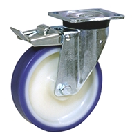 LAG Braked Swivel Castor, 450 kg Capacity, 200 mm Wheel