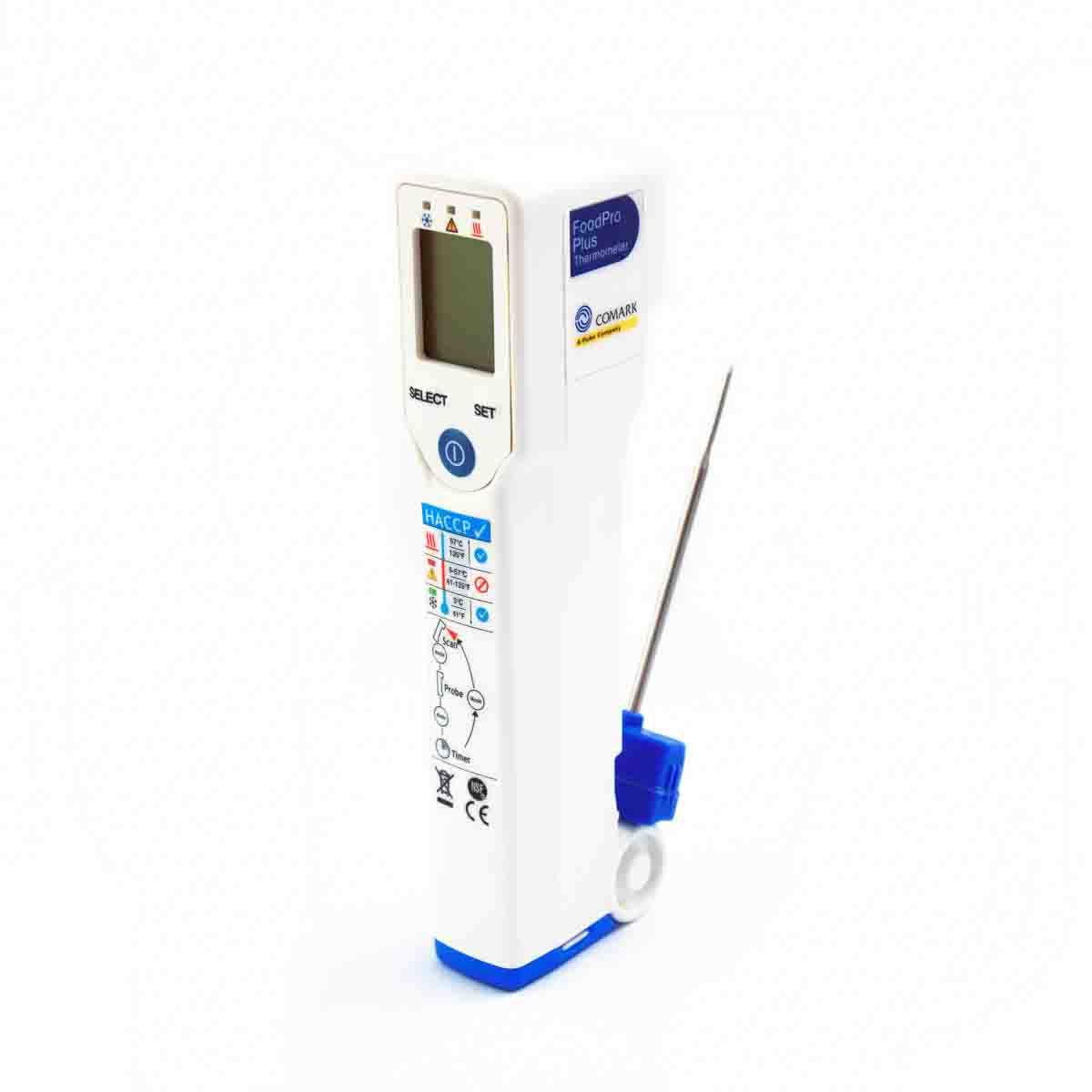 Comark FoodPro Plus Infrared Thermometer, -35 °C Min, 275 °C Max, ±1 °C, ±2 °F Accuracy, °C and °F Measurements, RSCAL