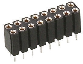 Preci-Dip 803 Series Straight PCB Mount PCB Socket, 24-Contact, 2-Row, 2.54mm Pitch, Solder Termination