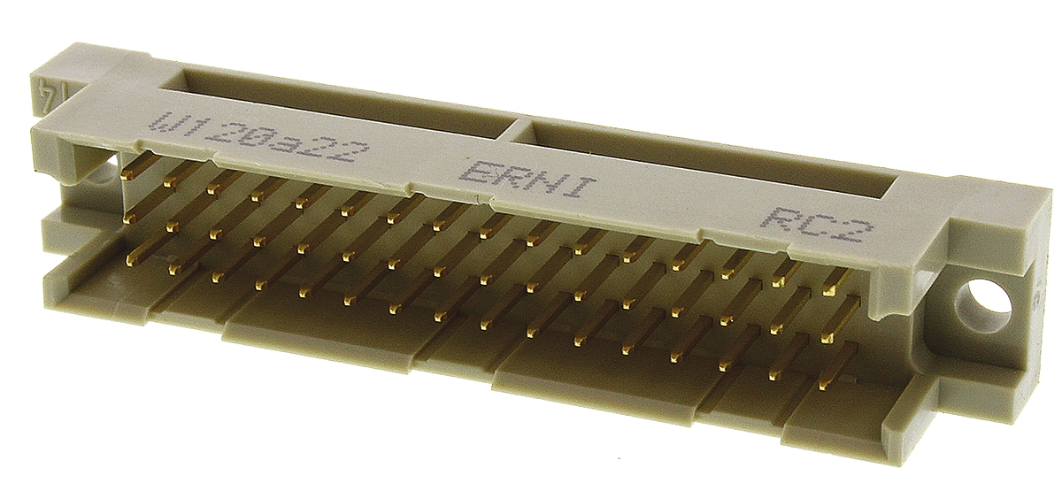 ERNI ERNIPRESS 48 Way 2.54 mm Pitch, Type C/2, Type Solder Class Class C2, 3 Row Male, Straight DIN 41612 Connector