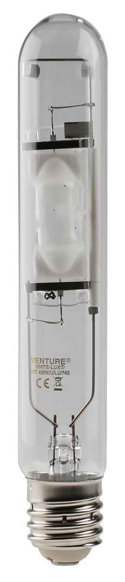 hit400w-u-lu-740 Venture Lighting HIT400W/U/LU/740, 400 W T46 Clear Metal Halide Lamp, GES/E40 Tubular Enclosed Fitting, 36000 lm, 20000h