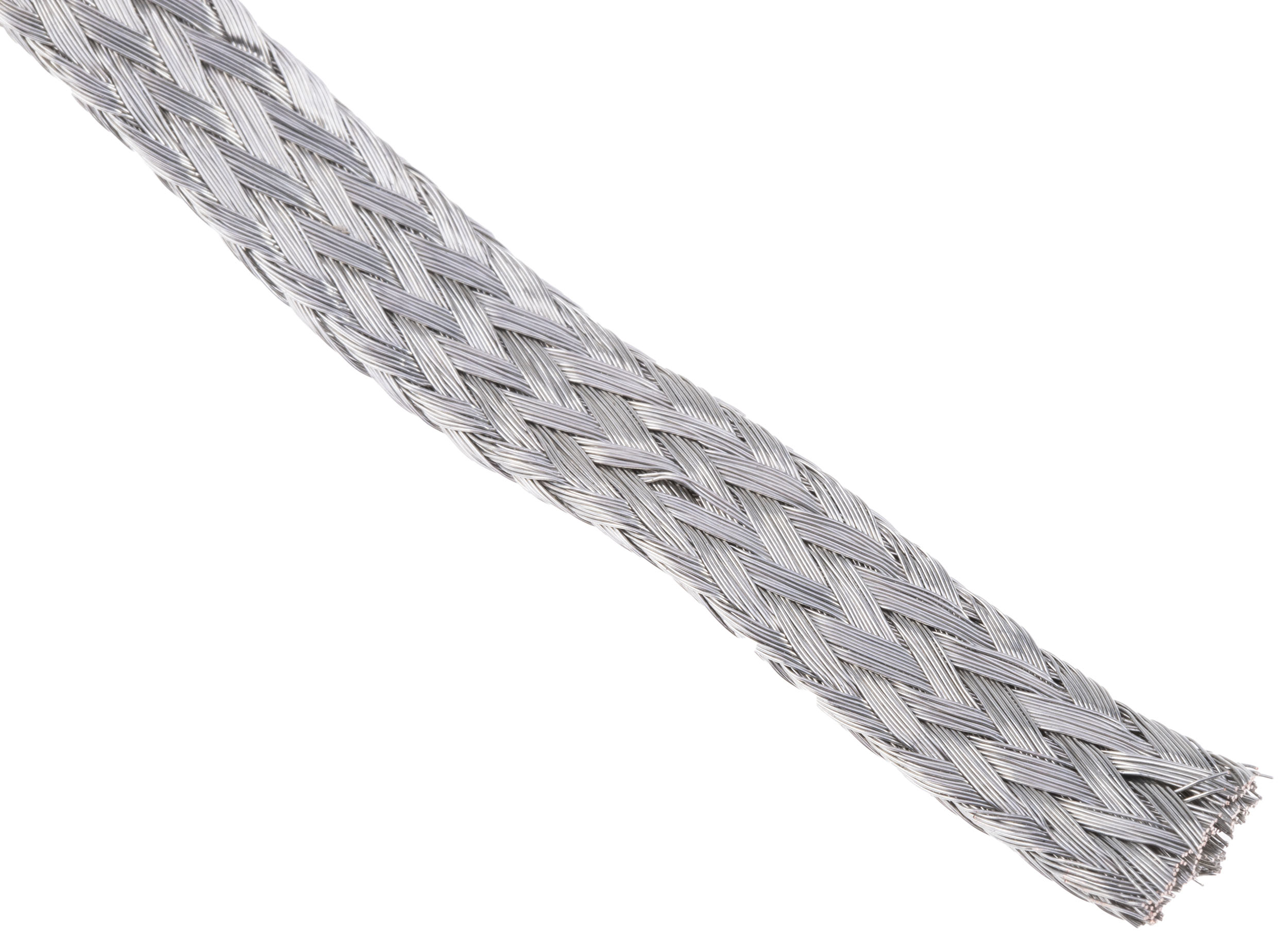 RS PRO Braided Wire, 7.5 mm² CSA 10 x 2 mm 25 m, Tin Copper Wire BS4109