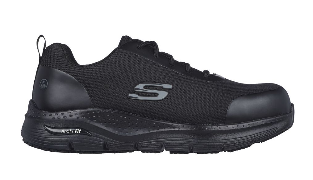 Skechers 36770 Men's Black Steel Safety Trainer, UK 8, EU 42