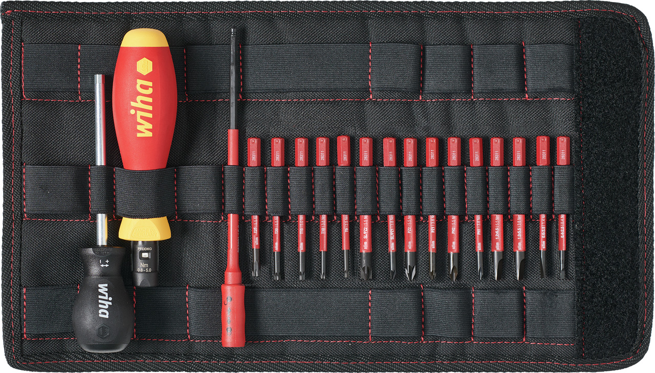 Wiha Adjustable Ball End Hex (Hexagon) Tips Screwdriver Set, 0.8 to 5.0 Nm