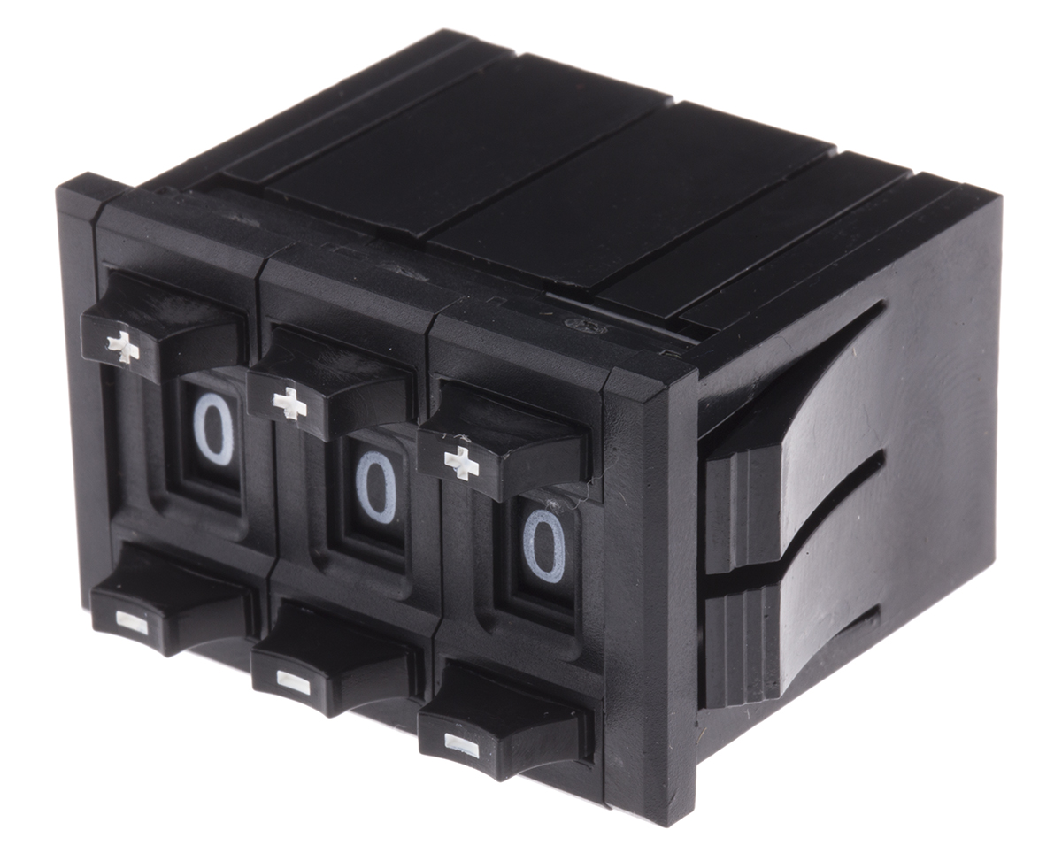 Bourns 3680 1 kΩ Digital Display Potentiometer 10-Turns 3-Gang Panel Mount, 3683S-1-102L
