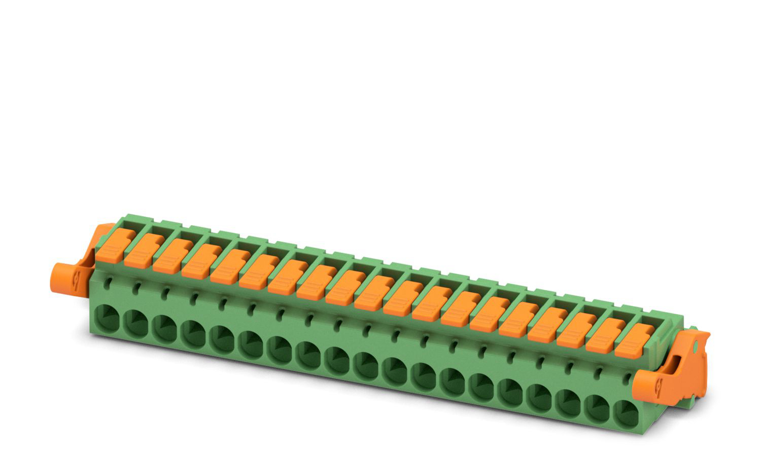 Phoenix Contact, 5.08mm Pitch, 19 Way, , Pluggable Terminal Block, Plug, Cable Mount, Push-In Termination, 1110625