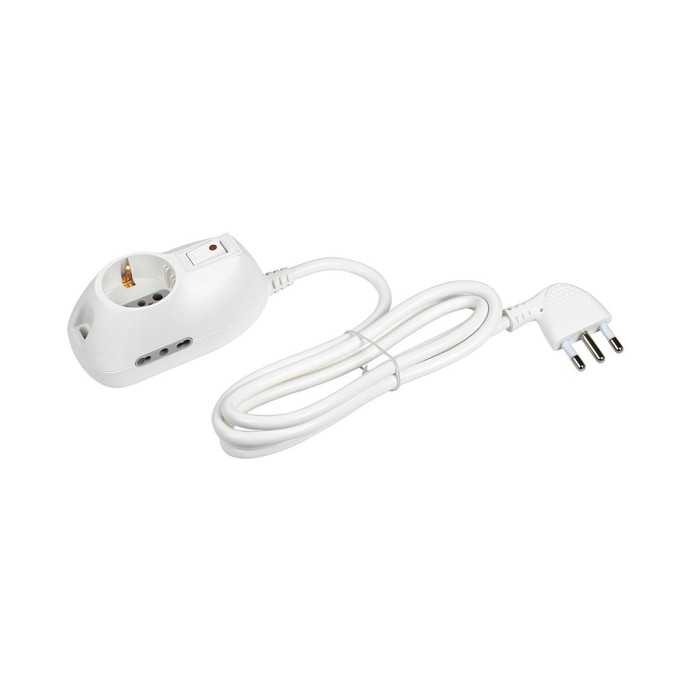 Bticino 1.5 m 3 Socket 2P+T, German Extension Socket Multi-Socket, 250V ac